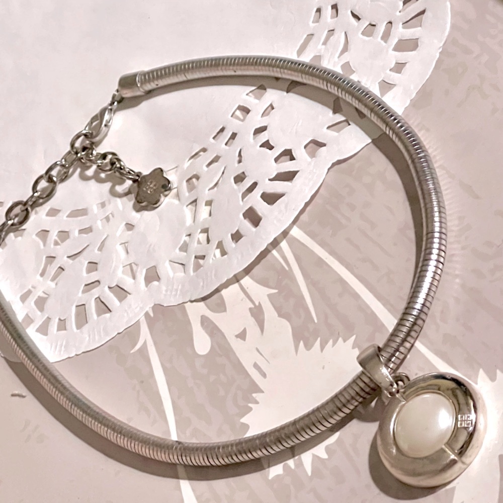 Vintage Givenchy silver collar necklace